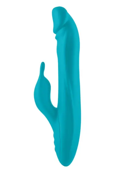 FemmeFunn Booster Rabbit XL Turquoise - Dual-Action Intimate Device, 27.9 cm
