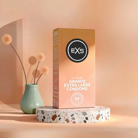 EXS Grande Extra Wide Latex Protection 12-Pack 64mm Nominal Width