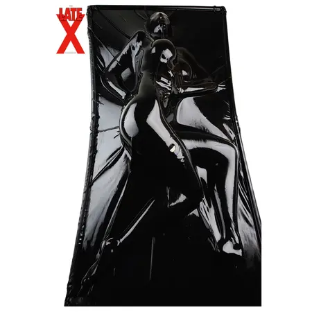 LateX Vacuum System Bed Black 1x2m Natural Rubber with Breathing Openings