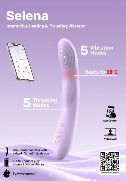 Svakom Selena Intimate Device Pastel Lilac Compact Design