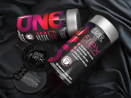 ONE Flex Graphene Latex Condoms 10-Pack Ultra Thin Premium Lubricated