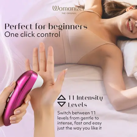 Womanizer Pro Pink Air Pulse Technology, 11 Levels, Waterproof, Compact