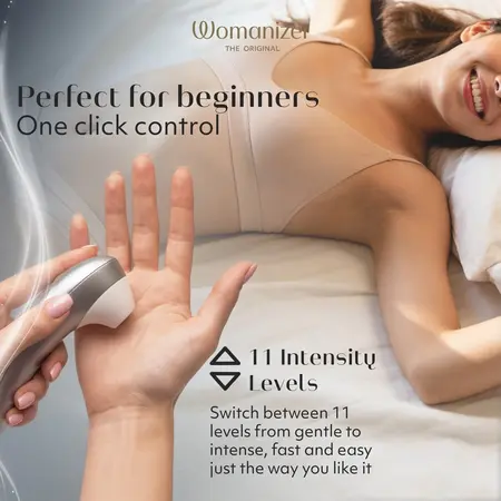 Womanizer Pro Silver - Compact Air Technology System, 11 Modes