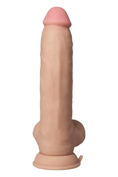 SHAFT Vibrating Model C 9.5 Inch Pine - FlexiSkin™, 8 Modes, Waterproof