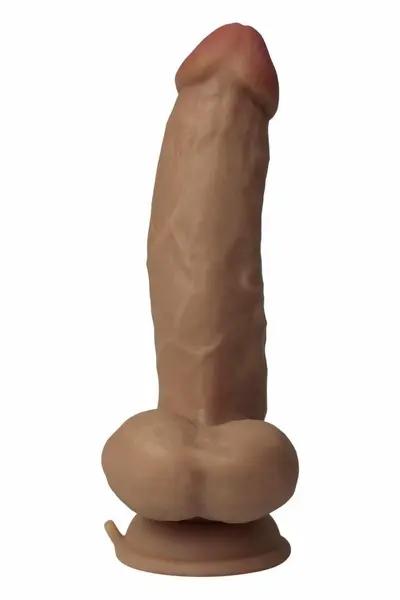 SHAFT Model N 8.5 Inch Oak - FlexiSkin Silicone, Vibrating, Waterproof