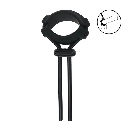 LEVELZ Adjustable Silicone Lasso Ring 5mm Black - Custom Fit System