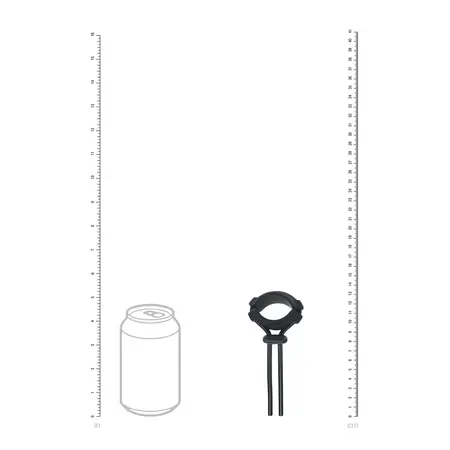 LEVELZ Adjustable Silicone Lasso Ring 5mm Black - Custom Fit System