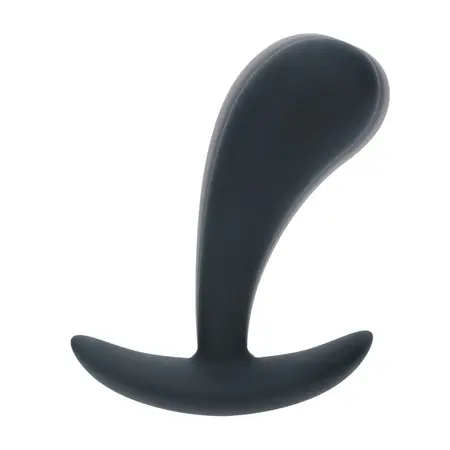 LEVELZ Vibrating Silicone Prostate Massager Medium Black Ergonomic