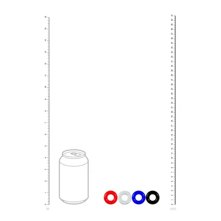 LEVELZ Set of 4 Ultra-Flexible Rings - Multicolor, TPE, Adjustable Fit