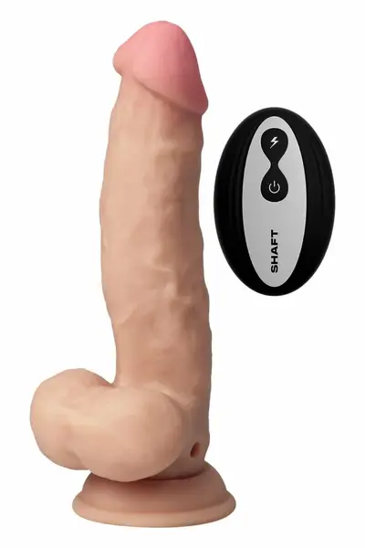 SHAFT Model N 8.5 Inch Vibrating Intimate Device FlexiSkin Pine