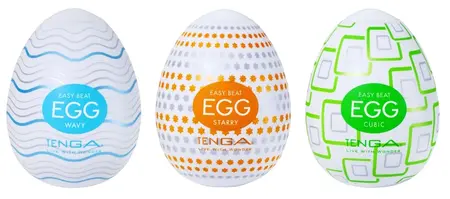 Tenga Egg Standard Set 1 - Compact Flexible Intimate Device 3-Pack