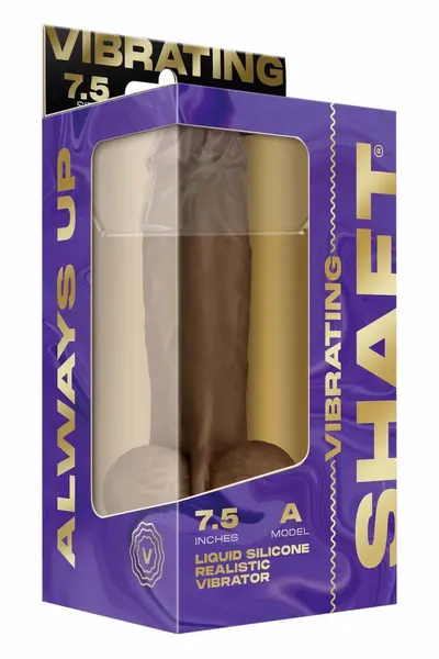 SHAFT Vibrating Model A 7.5 Inch Oak - FlexiSkin™ Silicone, Remote, Waterproof