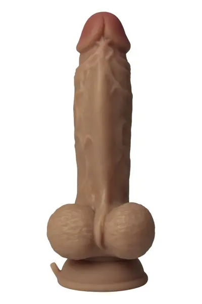 SHAFT Vibrating Model A 7.5 Inch Oak - FlexiSkin™ Silicone, Remote, Waterproof