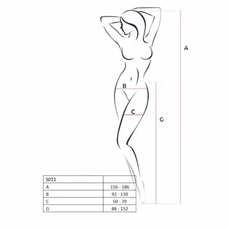 Passion S011 White Mesh Strip Lingerie Panty - Seamless Comfort Design One Size
