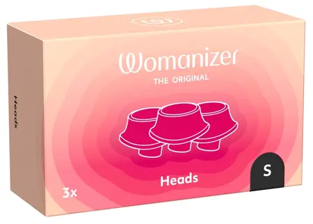 Womanizer Next Replacement Head S Black - Set of 3, Silicone/PU