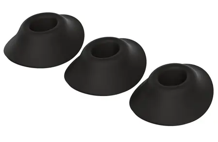 Womanizer Next Replacement Head S Black - Set of 3, Silicone/PU