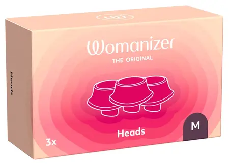 Womanizer Next Replacement Heads Size M Dark Purple 3-Pack