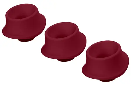 Womanizer 3-Pack Replacement Heads L Bordeaux Silicone Premium 2/Classic 2