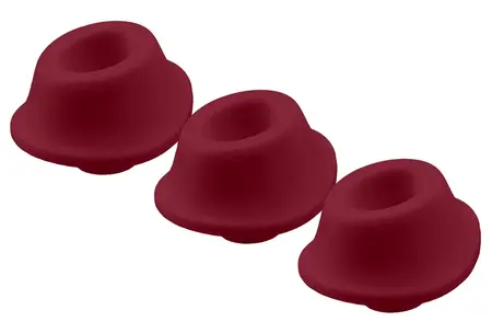 Womanizer Replacement Heads Bordeaux M - 3-Pack, Silicone, For Premium 2/Classic 2