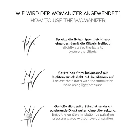 Womanizer Classic 2 Black Pressure Wave System, Waterproof, 10 Speeds