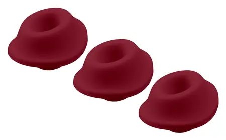 Womanizer Heads 3-Pack Size S Bordeaux Silicone Replacement Set