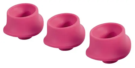 Womanizer Replacement Heads L 3-Pack - Raspberry Silicone, 23mm
