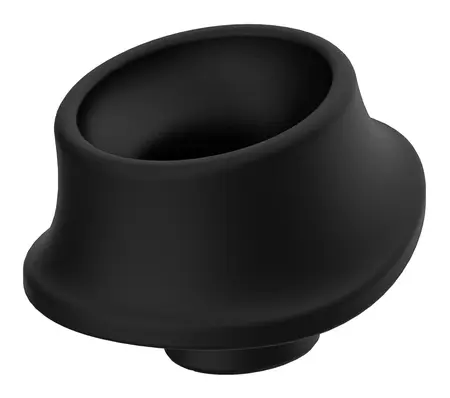 Womanizer Replacement Heads Pack 3x Black L - Silicone, Size L, 23mm