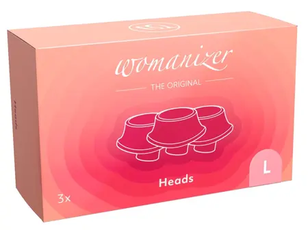 Womanizer Replacement Heads L 3-Pack - Silicone, Large, 23 mm Opening