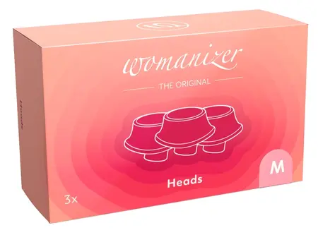 Womanizer Replacement Silicone Heads M 3-Pack Rosa - Accessory for Premium Series