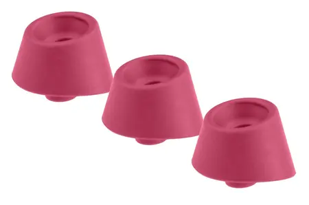 Womanizer Replacement Heads M Raspberry 3-Pack Silicone Hygienic 15mm