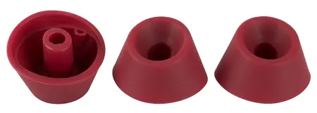 Womanizer Heads Duo Bordeaux M Replacement Attachments, 3-Pack, Silicone
