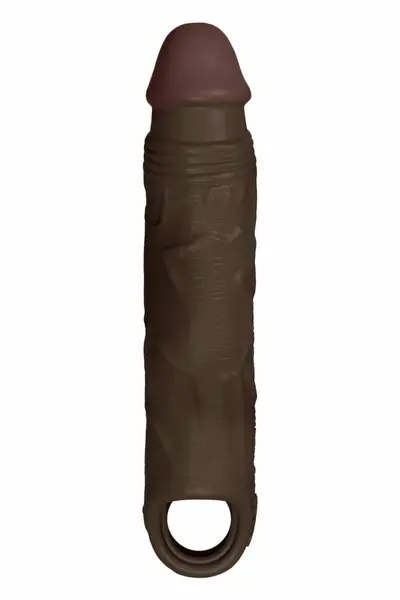 SHAFT Model F Vibrating Sheath Size 1 Mahogany FlexiSkin™ Silicone
