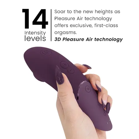 Womanizer Next Dark Purple Air Pulsation System with Climax Control