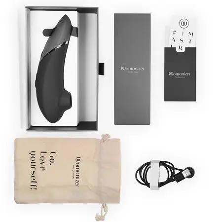 Womanizer Next Air Technology Intimate Device Black 14 Levels Waterproof