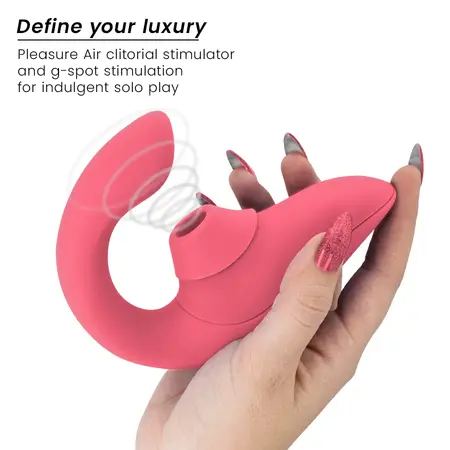 Womanizer Blend Intimate Air Wave System Vibrant Rose, Dual Motor, IPX7