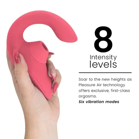 Womanizer Blend Intimate Air Wave System Vibrant Rose, Dual Motor, IPX7