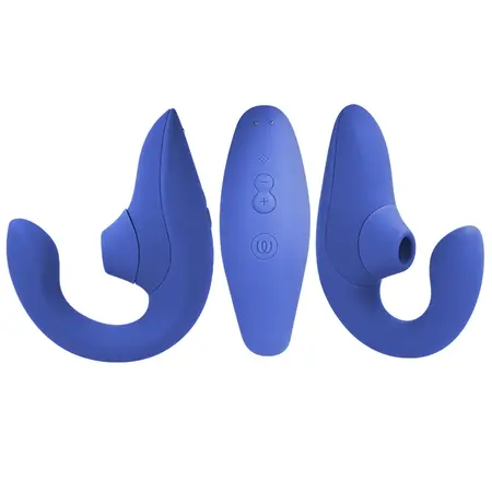 Womanizer Blend Intimate Dual-Action Vibrant Blue Device