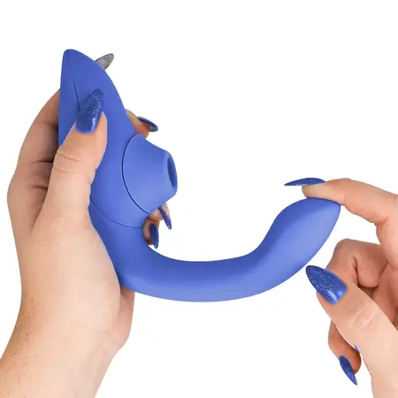 Womanizer Blend Intimate Dual-Action Vibrant Blue Device