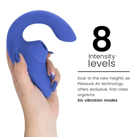 Womanizer Blend Intimate Dual-Action Vibrant Blue Device
