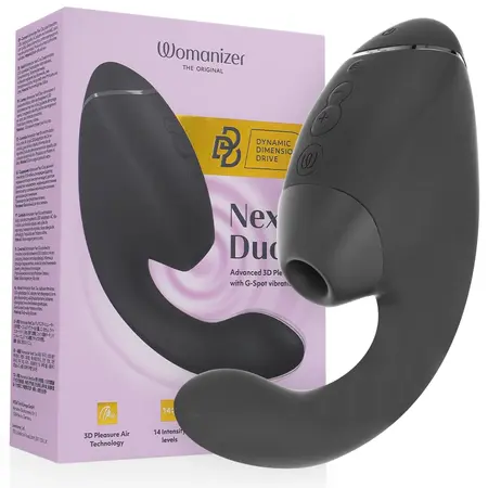 Womanizer Duo Next Black - Dual Air Pulse & Vibration Intimate Machine