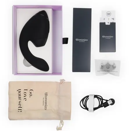 Womanizer Duo Next Black - Dual Air Pulse & Vibration Intimate Machine