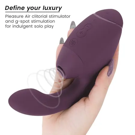 Womanizer Duo Next Dual Air & Vibration System Dark Purple 195mm