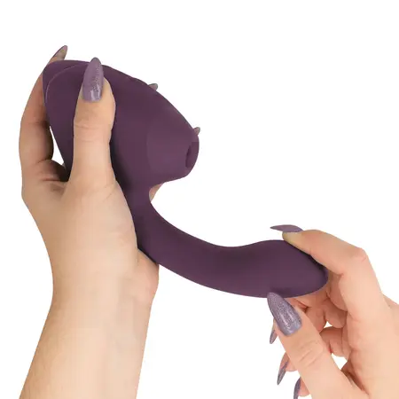 Womanizer Duo Next Dual Air & Vibration System Dark Purple 195mm