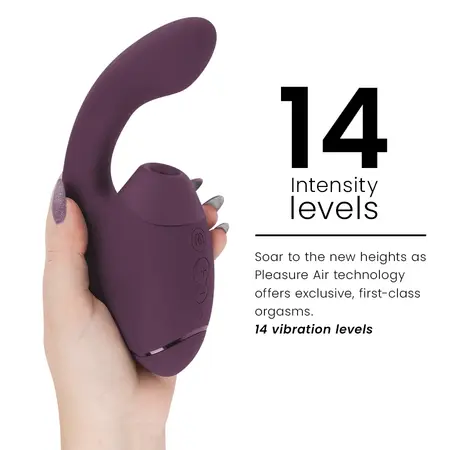 Womanizer Duo Next Dual Air & Vibration System Dark Purple 195mm