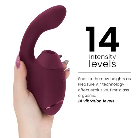 Womanizer Duo Next Dusky Pink Dual Intimate Stimulator, Air & Vibration, IPX7