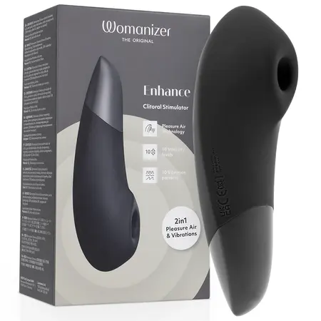 Womanizer Enhance Black - Dual-Action Intimate Air & Vibration Device