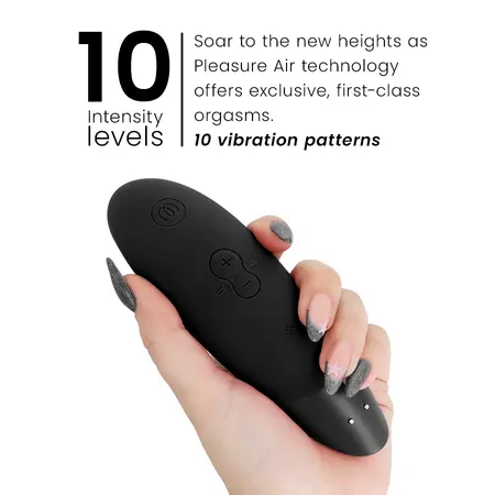 Womanizer Enhance Black - Dual-Action Intimate Air & Vibration Device