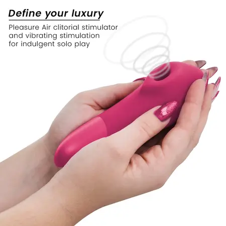 Womanizer Enhance Intimate Air & Vibration Device Vibrant Pink 158mm