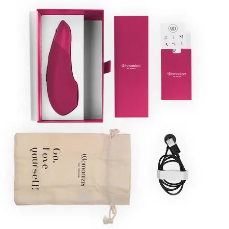 Womanizer Enhance Intimate Air & Vibration Device Vibrant Pink 158mm