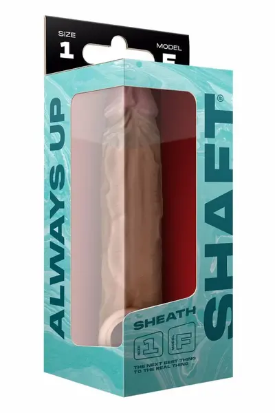 SHAFT Sheath Model F Size 1 Pine 19.8cm Liquid Silicone Sleeve